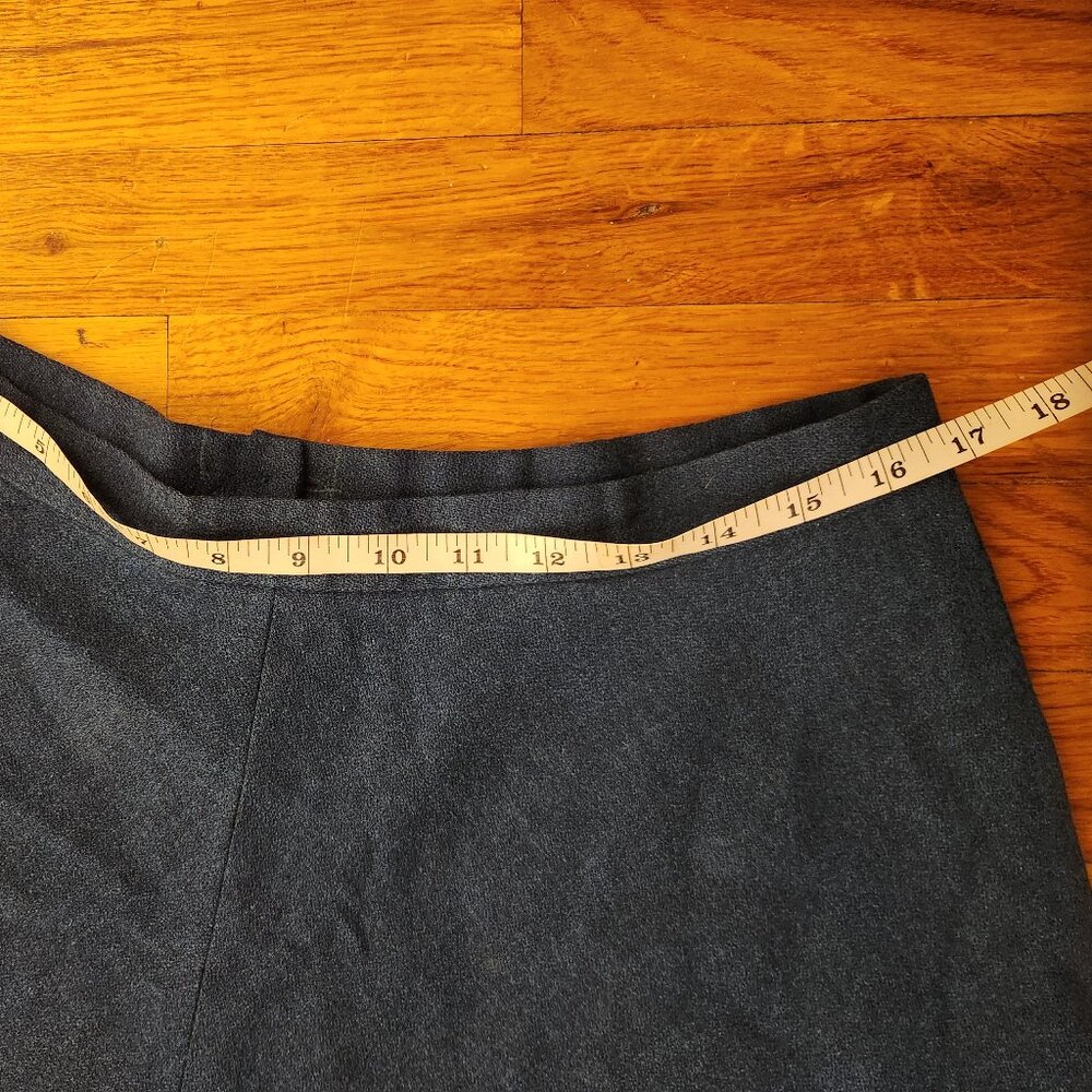 Pendleton Teal Blue Tweed Wool A-line Skirt Women's Size 16 - Picture 5 of 9